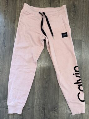 Calvin Klein Pink Logo Joggers